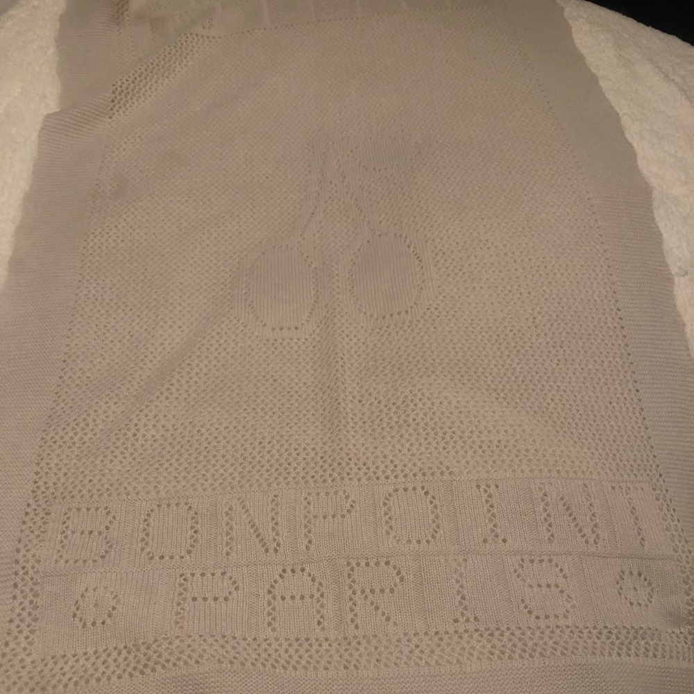 Bonpoint gray baby blanket